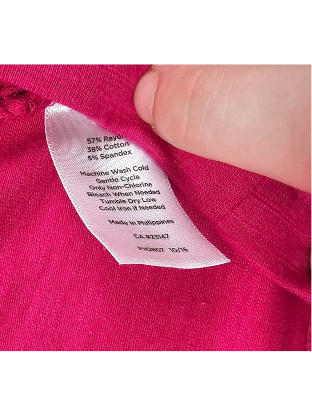 Talbots Hot Pink Open Front Cardigan Roll Tab Sleeve Lightweight sz L career EUC - Picture 6 of 8